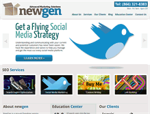 Tablet Screenshot of newgenseo.com